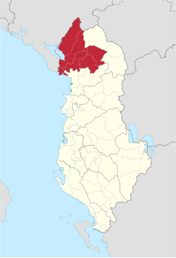 Shkoder county Albania